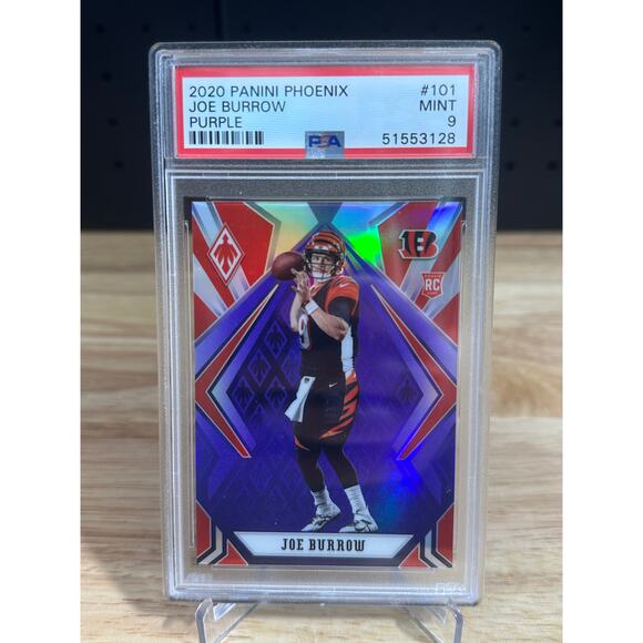 2020 Joe Burrow Rookie Panini Phoenix Purple /149 PSA 9 RC Bengals